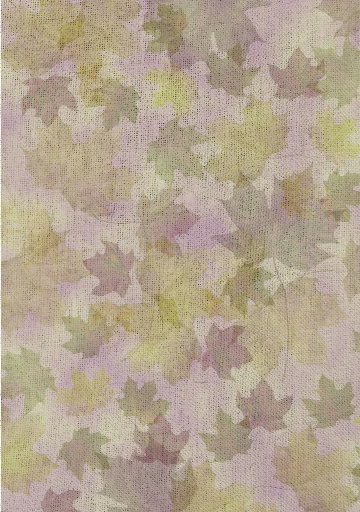 Autumn Leaves Patterned Cross Stitch Fabric